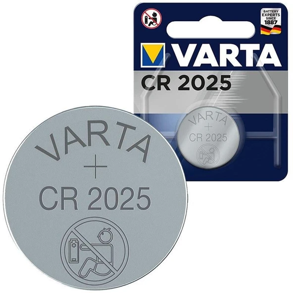 Varta CR 2025 3 Volt Tekli Lityum Pil - Resim 3
