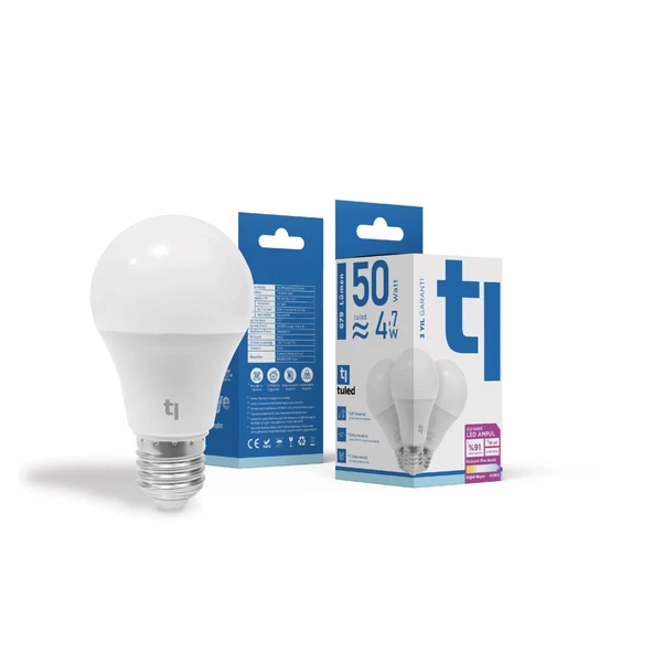 Tuled Redeem Plus A60S E27 LED Ampul, Titreşimsiz, Göz Konforu, Tekli ürün görseli 1