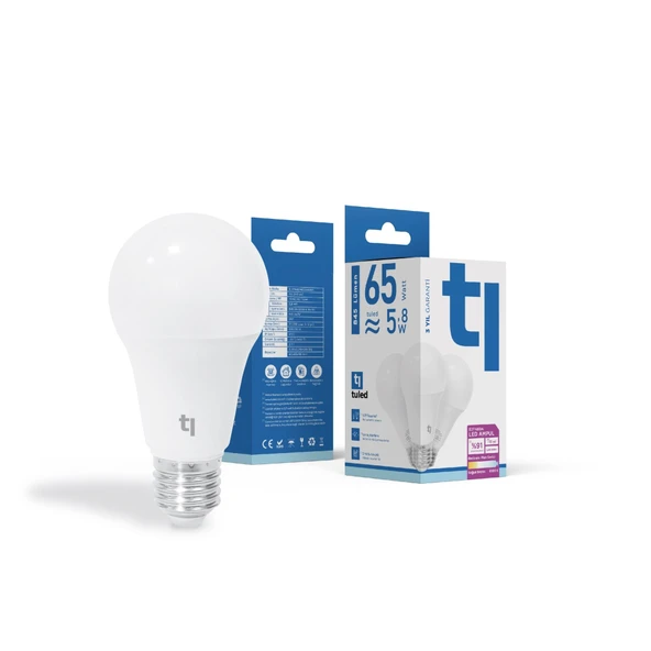 Tuled Redeem Plus A60A E27 LED Ampul, Titreşimsiz, Göz Konforu, Tekli ürün görseli 1