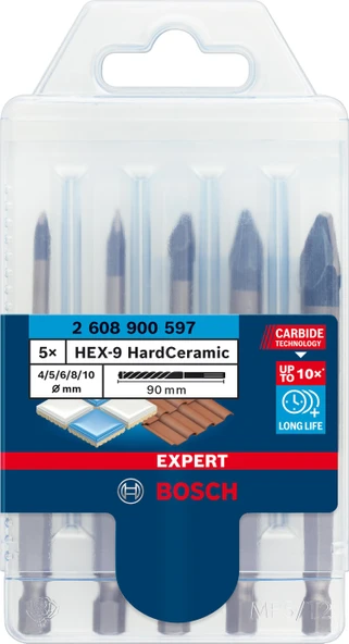 EXP HEX-9 HardCeramic Matkap Ucu 5li ürün görseli 1