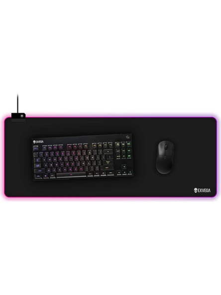 EXVEGA RGB Mousepad XL 80x30cm ürün görseli 1
