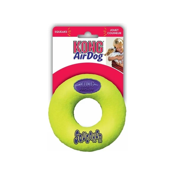 Kong Company Airdog Squeaker Donut Köpek Oyuncağı Medium ürün görseli 1