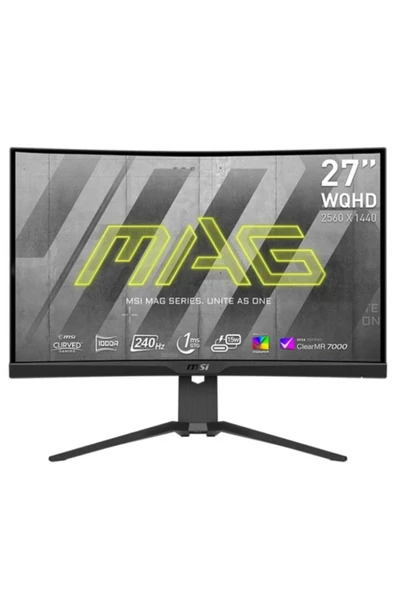 MSI MAG 275CQRXF 27" 1 ms 2K Curved 240 Hz Oyuncu Monitörü Teşhir ürün görseli 1