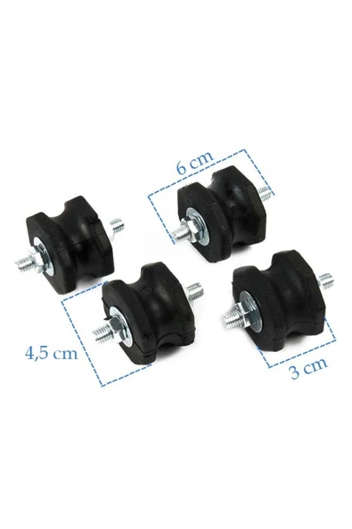 Ermiya Klima Konsol Titreşim Önleyici Takoz Lastiği 60x2 (4'lü Paket) ürün görseli 1