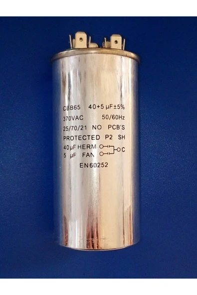 çözümklima Klima Kondansatör 40+5 Uf Mdf 370 Vac Kapasitör ürün görseli 1
