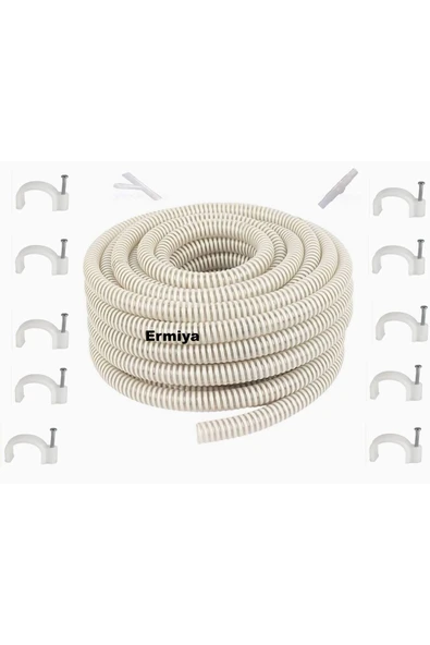 Ermiya Universal Klima Su Tahliye Hortumu 45 Metre Drenaj Tahliye Hortum 45 Kroşe 2 Ek Parça 1 Y ürün görseli 1