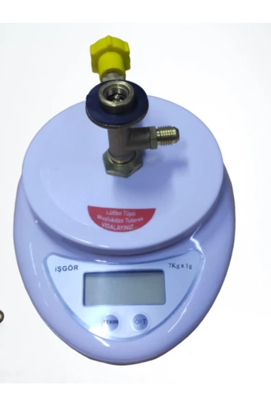 Universal Ermiya R600a R134a Gaz Dijital Terazili Tüp Destek Ünitesi 5kg ürün görseli 1