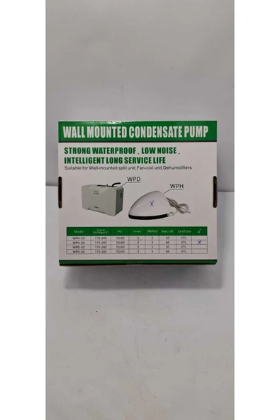 YEŞİLYURT AVM KLİMA DRENAJ POMPASI APLİK ÜÇGEN TİPİ MD-WPH-66 SARCOOL 25260315 ürün görseli 1