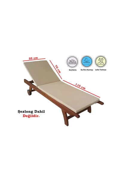 ALDA Spor Tekstil İmperteks Şezlong Minderi 55x180x5 cm. ürün görseli 1