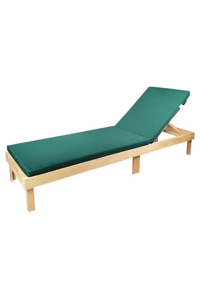 Ermiya 180*55*5 cm TAŞINIR KATLANIR ŞEZLONG MİNDERİ KAMP MİNDERİ SU İTİCİ KUMAŞ FERMUARLI 5 CM(YEŞİL) ürün görseli 1