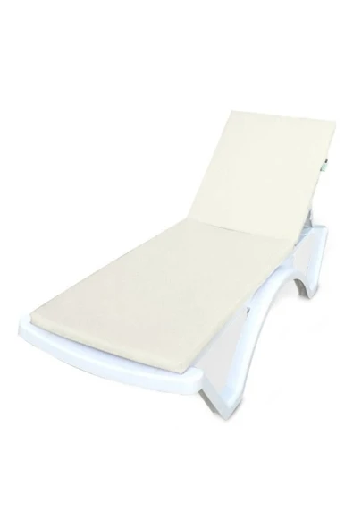 ByUtku 10'lu Boş Şezlong Kılıfı - Krem (SÜNGERSİZ) ürün görseli 1