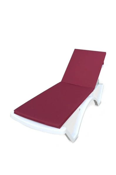 ByUtku Plastik Şezlong Minder Kılıfı 180x55 (SÜNGERSİZ) Bordo ürün görseli 1
