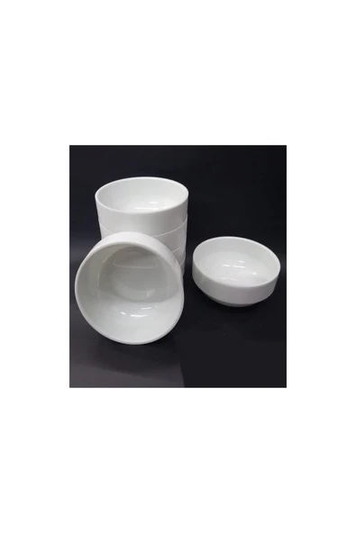 Ermiya 12 Ad Beyaz Melamin Çorba Kasesi 12x5cm Derin Tas Hesaplı Yoğurt Hoşaf Sütlaç Aşure Kabı ürün görseli 1