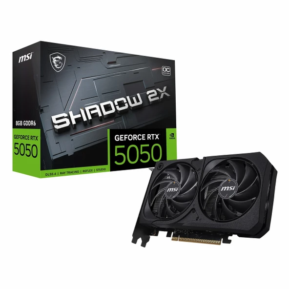 MSI Shadow 2X GeForce RTX 5050 OC 8GB GDDR6 128Bit HDMI/DP Ekran Kartı ürün görseli 1