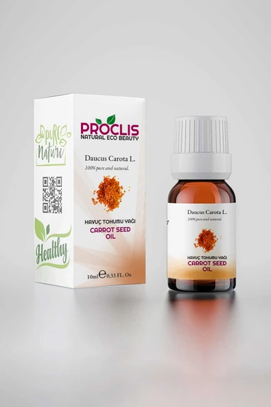 PROCLİS %100 Doğal Havuç Tohumu Yağı, Cam Şişe 10 ml ürün görseli 1