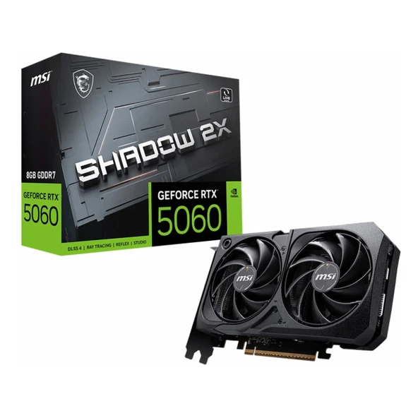 MSI Shadow 2X GeForce RTX 5060 8GB GDDR7 128Bit HDMI/DP Ekran Kartı ürün görseli 1