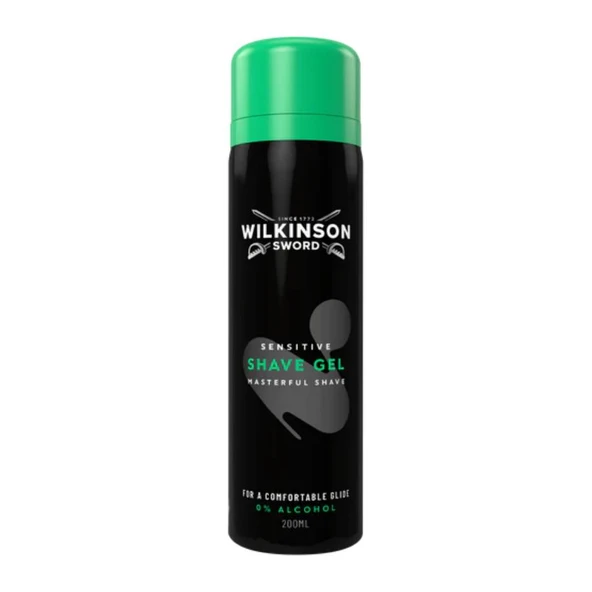 Wilkinson Sword Sensitive Erkek Tıraş Jeli 200 ml - Alkol İçermez, Hassas Ciltler ürün görseli 1