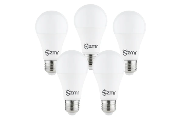 ZMR 103/B.65 5'li Paket LED Ampul 10W 3000K Günışığı E27 Duylu Enerji Tasarruflu Uzun Ömürlü ürün görseli 1