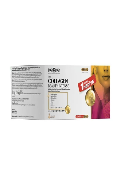 Day2Day The Collagen Beauty Intense Ananas Aromalı 30 + 30 Saşe - 1 Alana 1 Hediye ürün görseli 1
