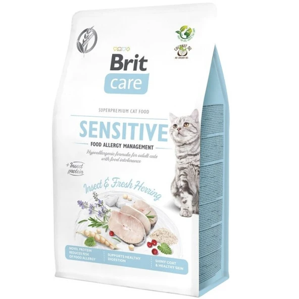 Brit Care Sensitive Hipoalerjenik Ringa Balıklı Yetişkin Kedi Maması 2 Kg ürün görseli 1