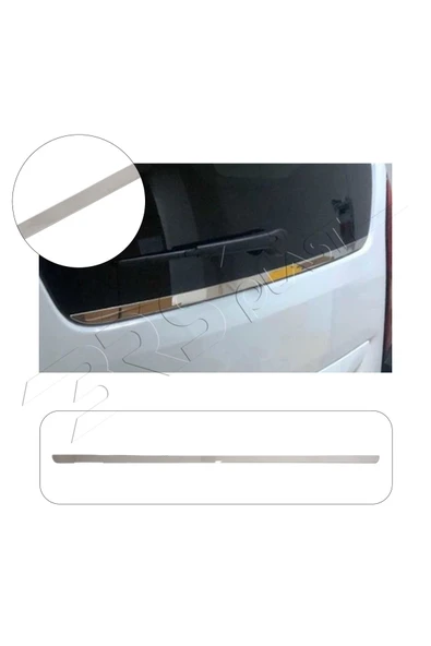 BRSPLAST  Peugeot Rifter Uyumlu 2018 Ve Üzeri Krom Bagaj Alt Çıtası Paslanmaz Çelik ürün görseli 1