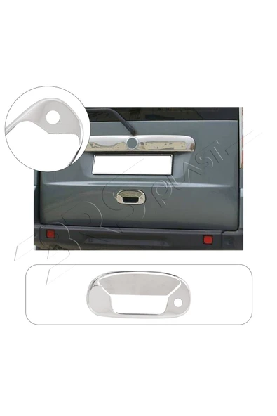 BRSPLAST  Fiat Doblo Uyumlu 2000-2010 Krom Bagaj Açma Paslanmaz Çelik ürün görseli 1