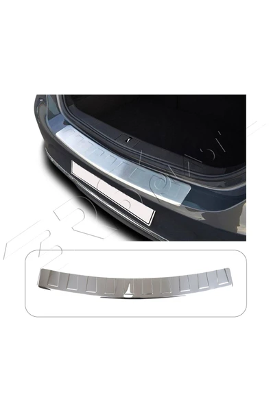 BRSPLAST  Opel Meriva B Uyumlu 2010-2017 Krom Arka Tampon Üstü Koruma Paslanmaz Çelik ürün görseli 1