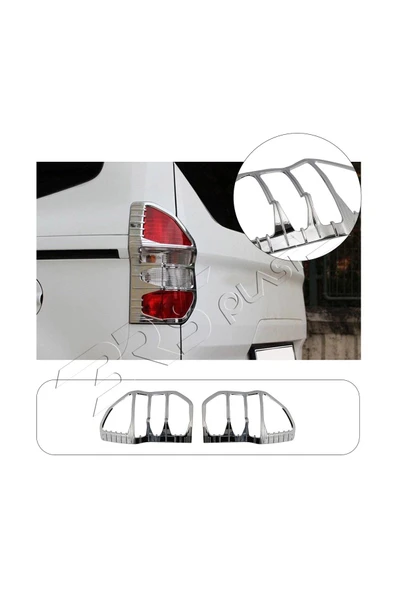 BRSPLAST  Ford Courier Uyumlu 2014-2023 Stop Çerçevesi 2 Parça Abs Krom Kaplama ürün görseli 1