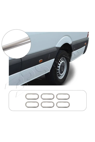 BRSPLAST  Mercedes Sprinter W906 Uyumlu Krom Sinyal Çerçevesi 6 Parça Paslanmaz Çelik ürün görseli 1