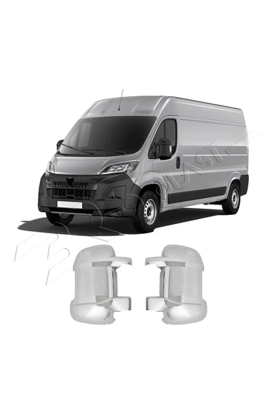 BRSPLAST  Peugeot Boxer Uyumlu 2024 Ve Üzeri Ayna Kapağı 2 Parça Abs Krom Kaplama ürün görseli 1