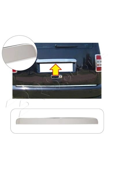 BRSPLAST  Volkswagen Caddy Uyumlu 2003-2010 Krom Bagaj Çıtası Paslanmaz Çelik ürün görseli 1