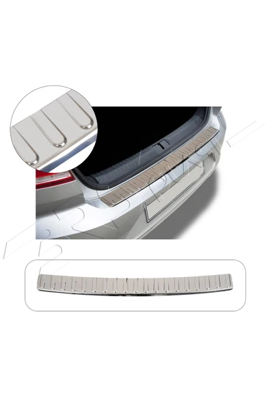 BRSPLAST  Volkswagen Passat CC Uyumlu 2012 Ve Üzeri Krom Arka Tampon Üstü Koruma Paslanmaz Çelik ürün görseli 1