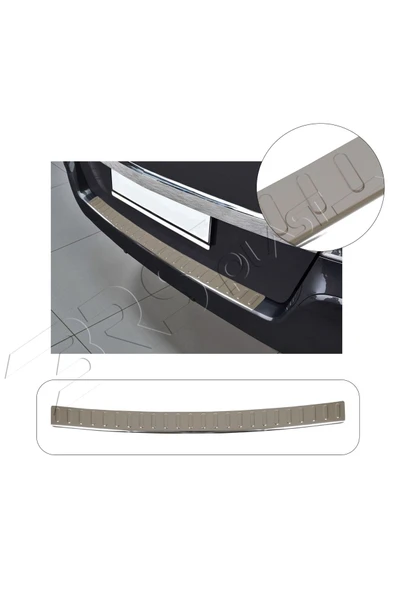 BRSPLAST  Opel Zafira B Uyumlu 2005-2014 Krom Arka Tampon Üstü Koruma Paslanmaz Çelik ürün görseli 1