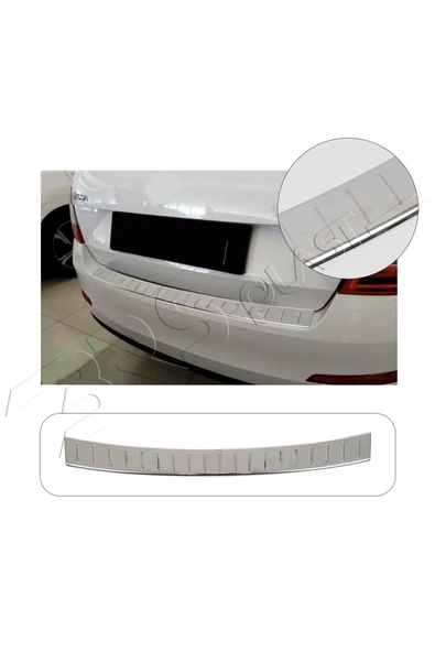 BRSPLAST  Skoda Octavia IV SD Uyumlu 2020 Ve Üzeri Krom Arka Tampon Üstü Koruma Paslanmaz Çelik ürün görseli 1