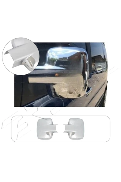 BRSPLAST  Mercedes Vito W638 Uyumlu 1996-2003 Ayna Kapağı 2 Parça Abs Krom Kaplama ürün görseli 1