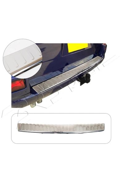 BRSPLAST  Volkswagen T4 CRV Multivan Uyumlu 1995-2003 Krom Arka Tampon Üstü Koruma Paslanmaz Çelik ürün görseli 1
