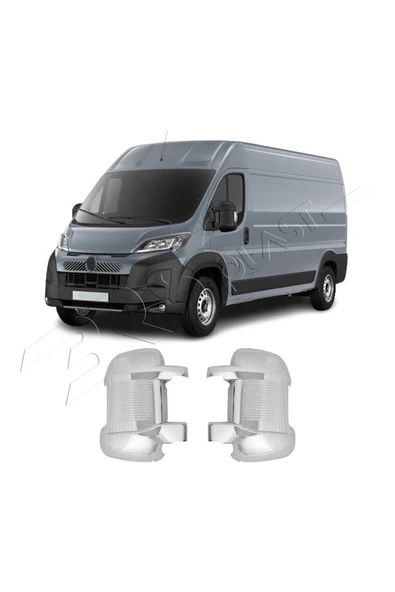 BRSPLAST  Citroen Jumper Uyumlu 2024 Ve Üzeri Ayna Kapağı 2 Parça Abs Krom Kaplama ürün görseli 1