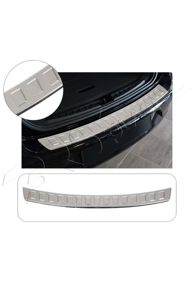 BRSPLAST  Seat Altea XL Uyumlu 2004-2009 Krom Arka Tampon Üstü Koruma Paslanmaz Çelik ürün görseli 1