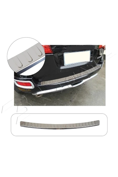 BRSPLAST  Renault Koleos Uyumlu 2008-2016 Krom Arka Tampon Üstü Koruma Paslanmaz Çelik ürün görseli 1