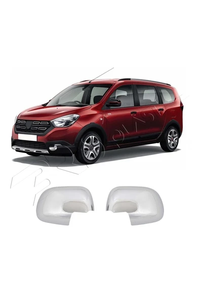 BRSPLAST  Dacia Lodgy Uyumlu 2012 ve Üzeri Ayna Kapağı 2 Parça Abs Krom Kaplama ürün görseli 1