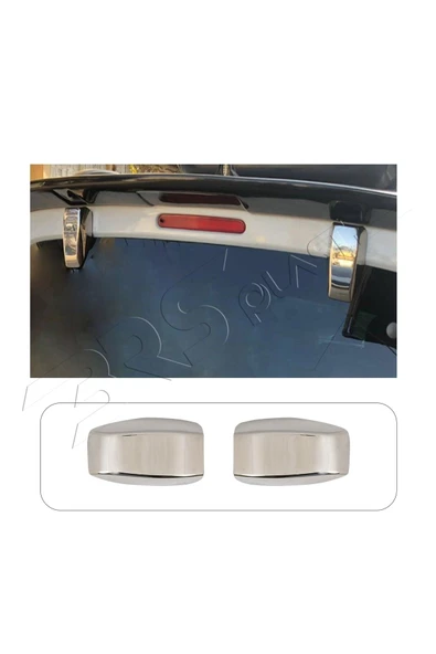 BRSPLAST  Citroen Berlingo Uyumlu 2019 Ve Üzeri Krom Menteşe Kapağı 2 Parça Paslanmaz Çelik ürün görseli 1