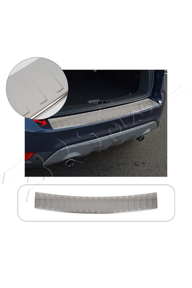 BRSPLAST  Ford Kuga 1 Uyumlu 2008-2012 Krom Arka Tampon Üstü Koruma Paslanmaz Çelik ürün görseli 1
