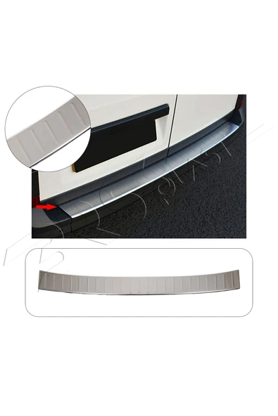 BRSPLAST  Volkswagen Crafter Uyumlu 2010-2017 Krom Arka Tampon Üstü Koruma Paslanmaz Çelik ürün görseli 1
