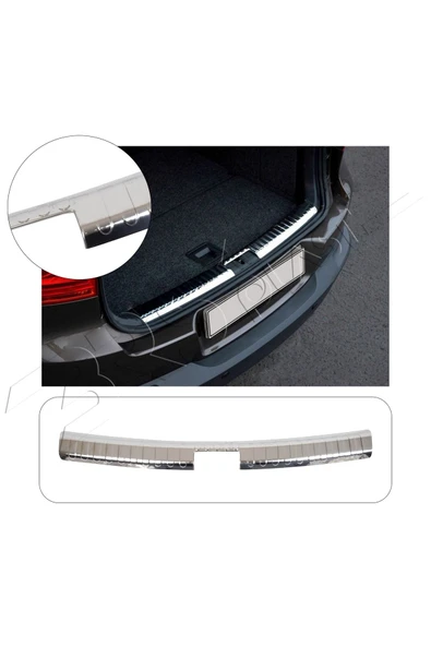 BRSPLAST  Volkswagen Tiguan 1 Uyumlu 2007-2015 Innen Krom Arka Tampon Üstü Koruma Paslanmaz Çelik ürün görseli 1