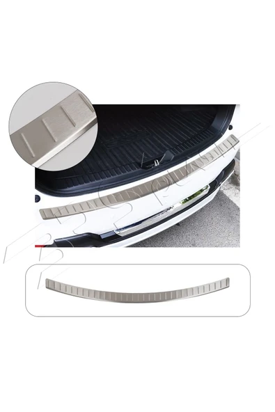 BRSPLAST  Mazda CX5 Uyumlu 2012-2017 Krom Arka Tampon Üstü Koruma Paslanmaz Çelik ürün görseli 1