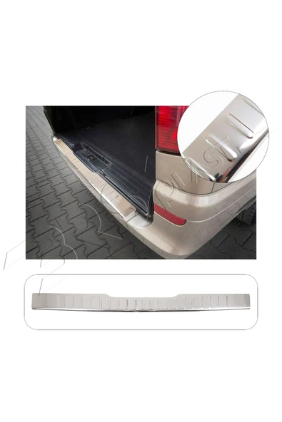 BRSPLAST  Mercedes Viano Uyumlu 2003-2014 Krom Arka Tampon Üstü Koruma Paslanmaz Çelik ürün görseli 1