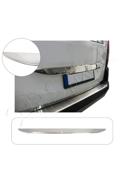 BRSPLAST  Peugeot Rifter Uyumlu 2019 Ve Üzeri Krom Bagaj Çıtası Paslanmaz Çelik ürün görseli 1