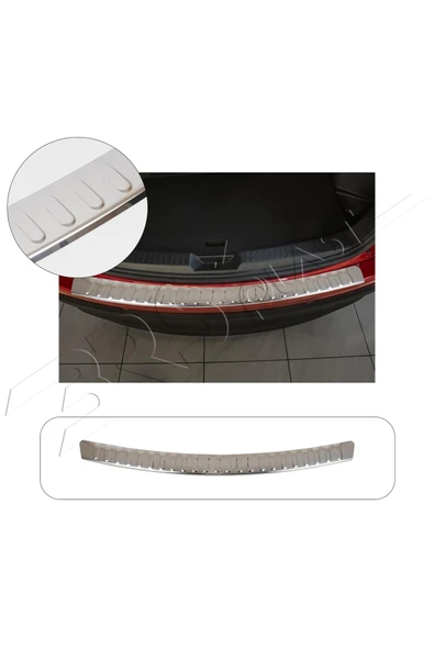 BRSPLAST  Mazda CX 7 Uyumlu 2007-2014 Krom Arka Tampon Üstü Koruma Paslanmaz Çelik ürün görseli 1