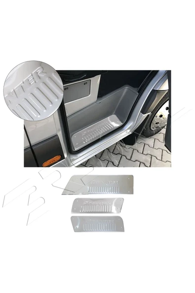 BRSPLAST  Mercedes Sprinter Uyumlu 2006-2017 Krom Kapı Eşiği 3 Parça Paslanmaz Çelik ürün görseli 1