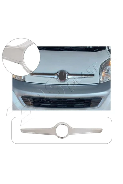 BRSPLAST  Fiat Fiorino Uyumlu 2008 Ve Üzeri Krom Ön Amblem Çerçevesi Paslanmaz Çelik ürün görseli 1